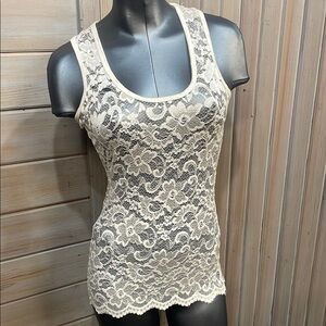 BKE Cream Lace Camisole